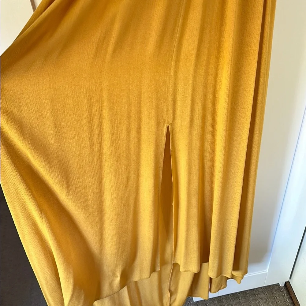 Astr Mustard Yellow Halter Maxi Dress - Picture 5 of 5